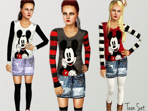 sims - The Sims 3: Одежда для подростков девушек. - Страница 8 0f27cca36684b028c70d3d754e7d7c59