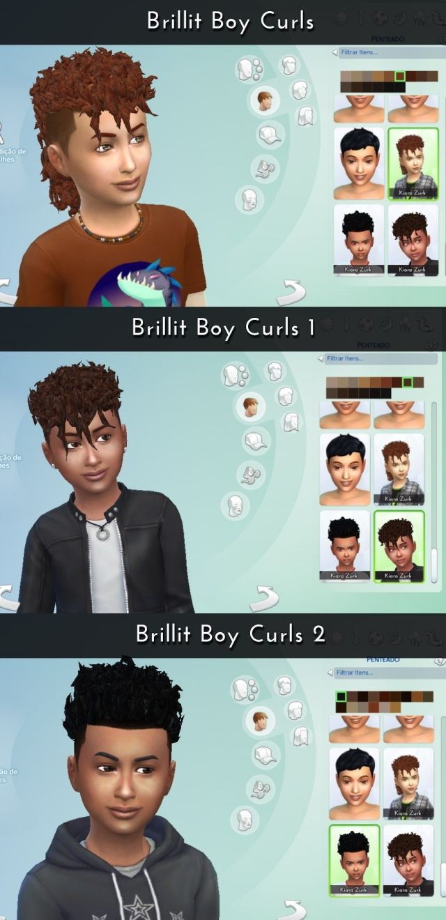 3 прически для мальчиков Brillit Boy Curls Conversion By Kiara24