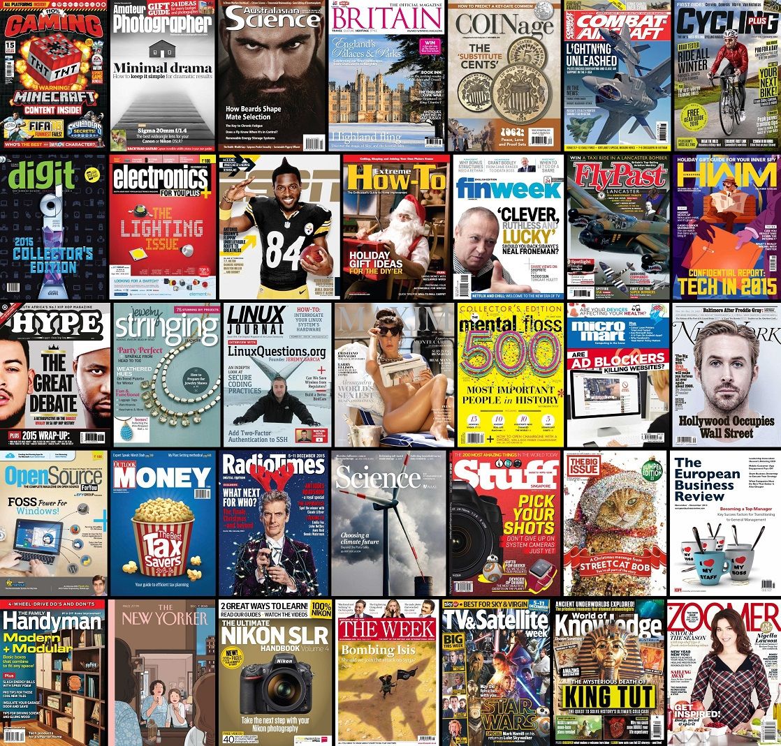 Assorted Magazines Bundle - December 3 2015 (True PDF)