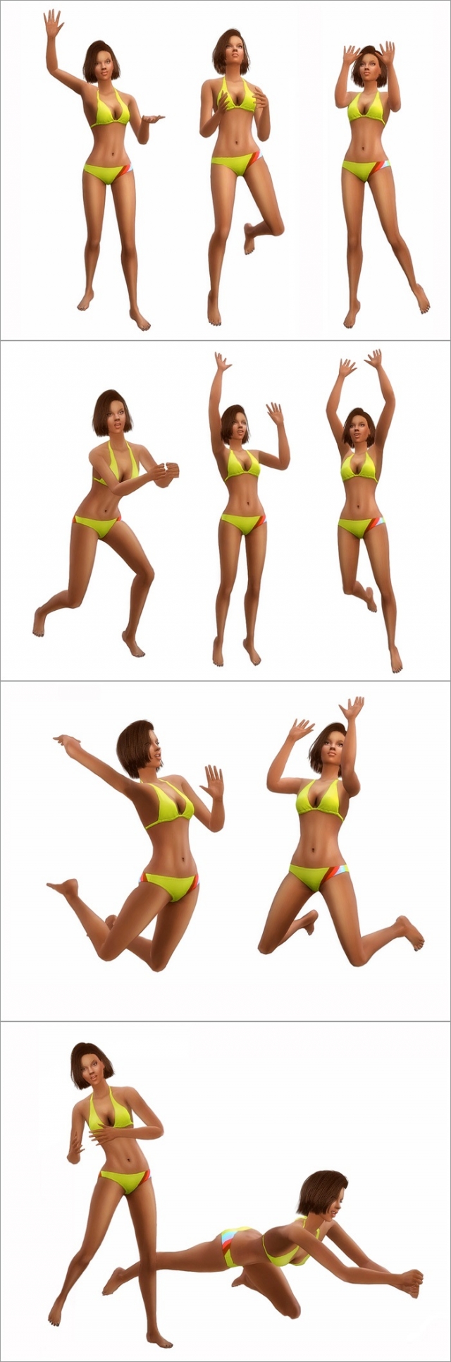 Набор поз Пляжный волейбол + мяч и сетка Beach Volleyball pose pack by  Severinka - Позы без анимации для Sims 4 <!--if(Позы для Sims 4)-->- Позы  для Sims 4<!--endif--> - Каталог файлов