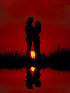 Влюбленные на закате