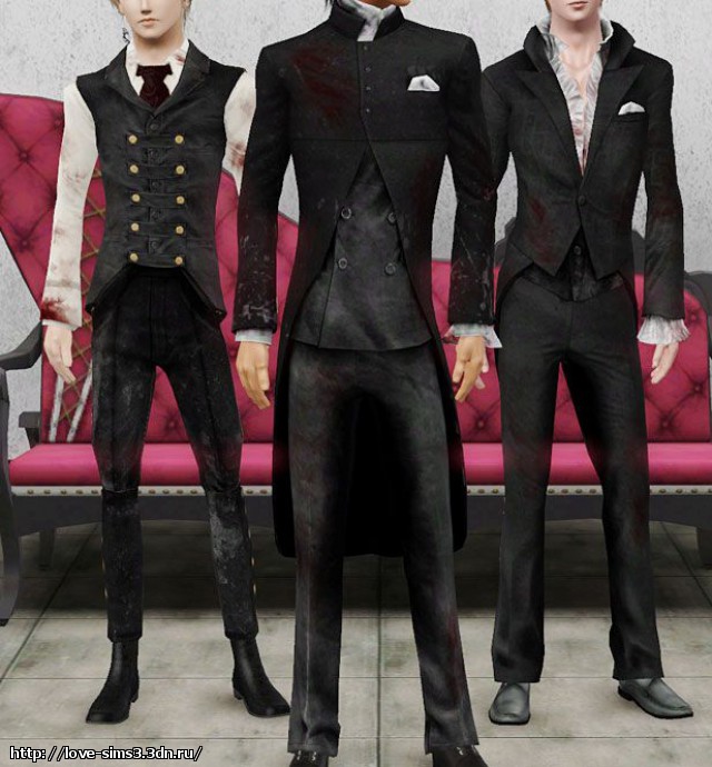 Три костюма. Вампирский Готический костюм SIMS 4. Симс 4 Викторианская одежда мужская. Симс 3 мужские классические костюмы. Костюм четверка.