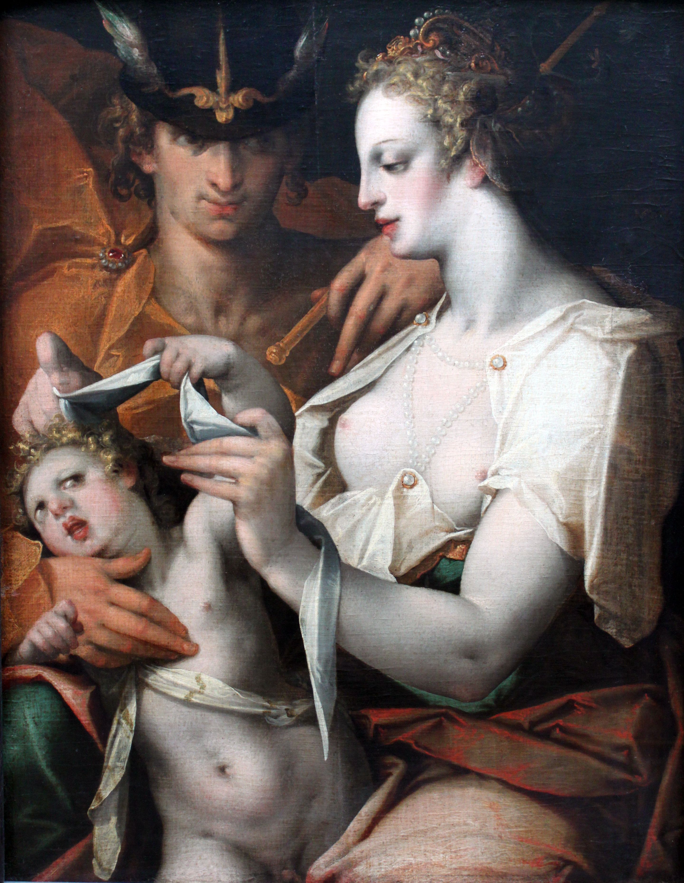 Венера и Меркурий завязывают глаза Амуру (Venus and Mercury Blindfold Cupid)_1597_Germanisches Nationalmuseum.JPG