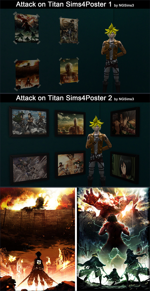 Attack on Titan Sims4 Poster - All img NGSims3.jpg