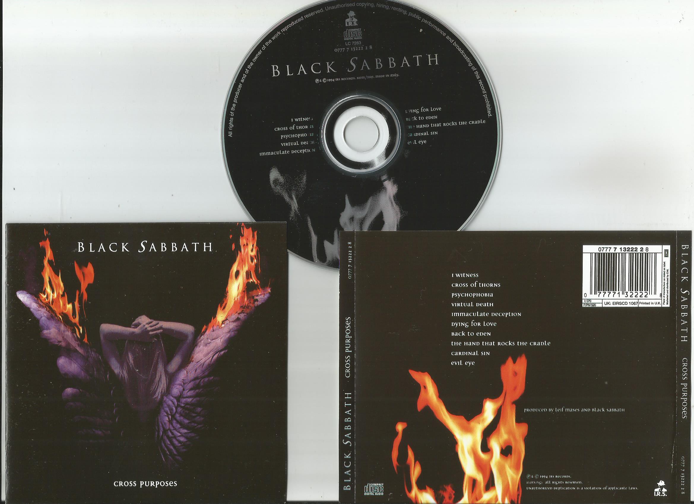 BLACK SABBATH Cross Purposes (8page booklet with lyrics)