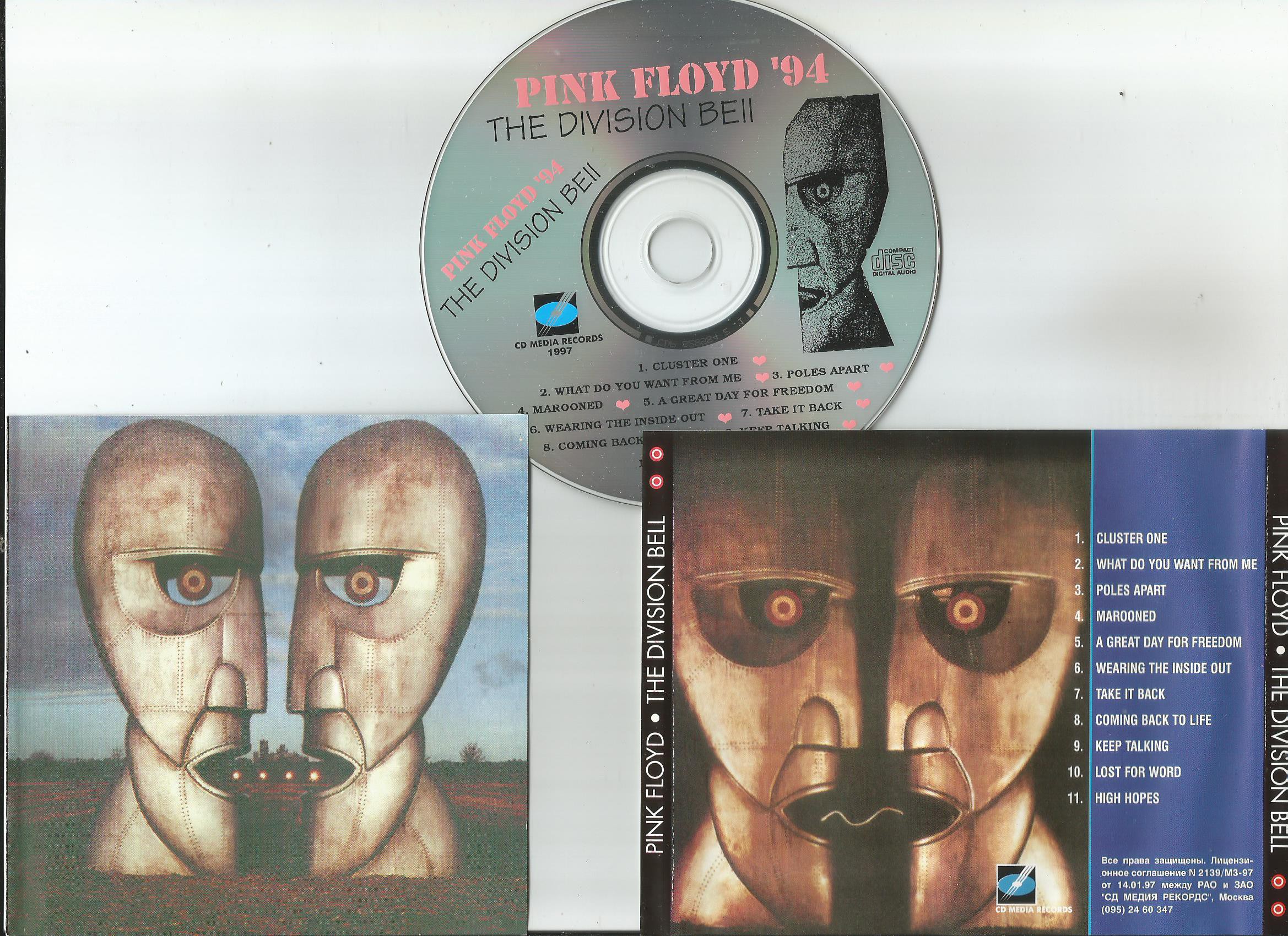 Pink Floyd the Division Bell обложка CD