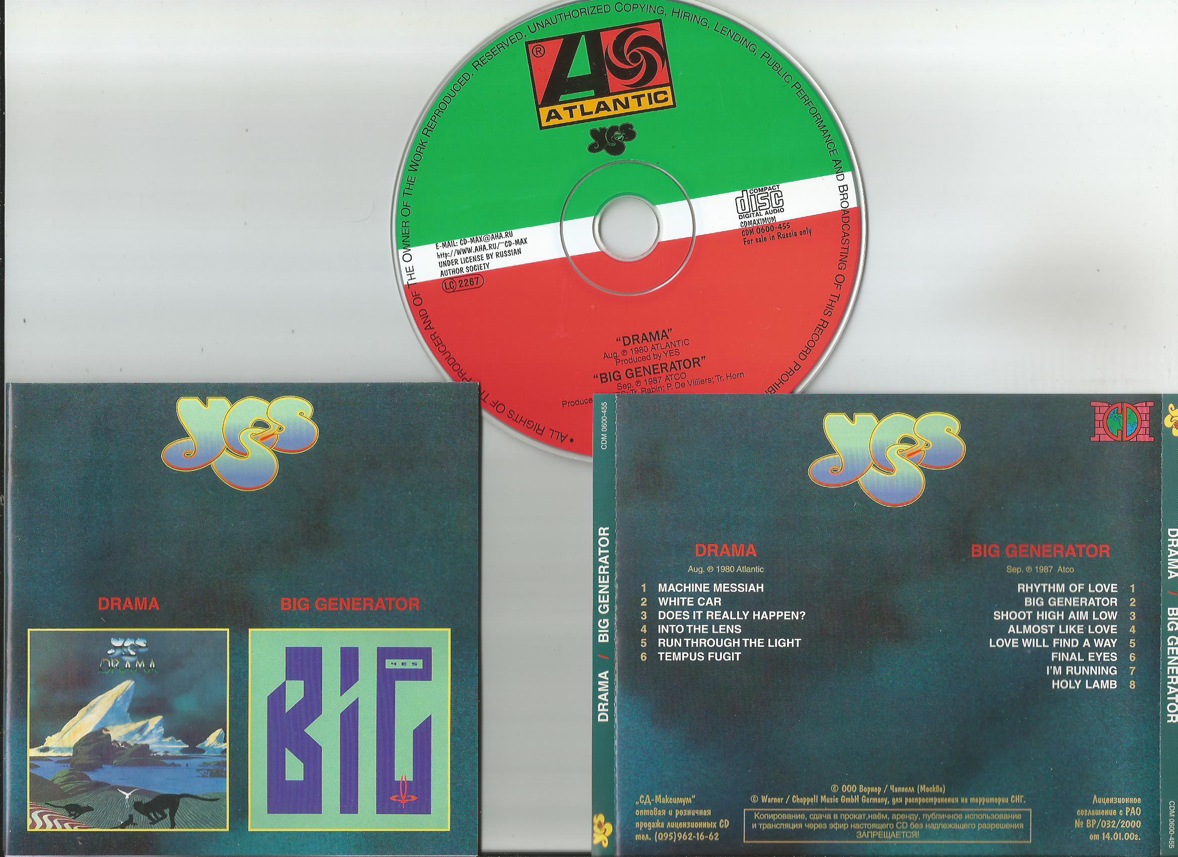 Yes big. Yes - Drama / big Generator. Yes Drama LP. Big Generator. Yes big Yes CD.