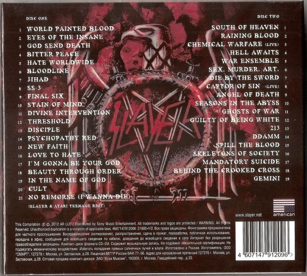 World painted blood. Slayer Greatest Hits. Slayer - Greatest Hits (2012). Slayer сборники. Psychopathy Red Slayer.