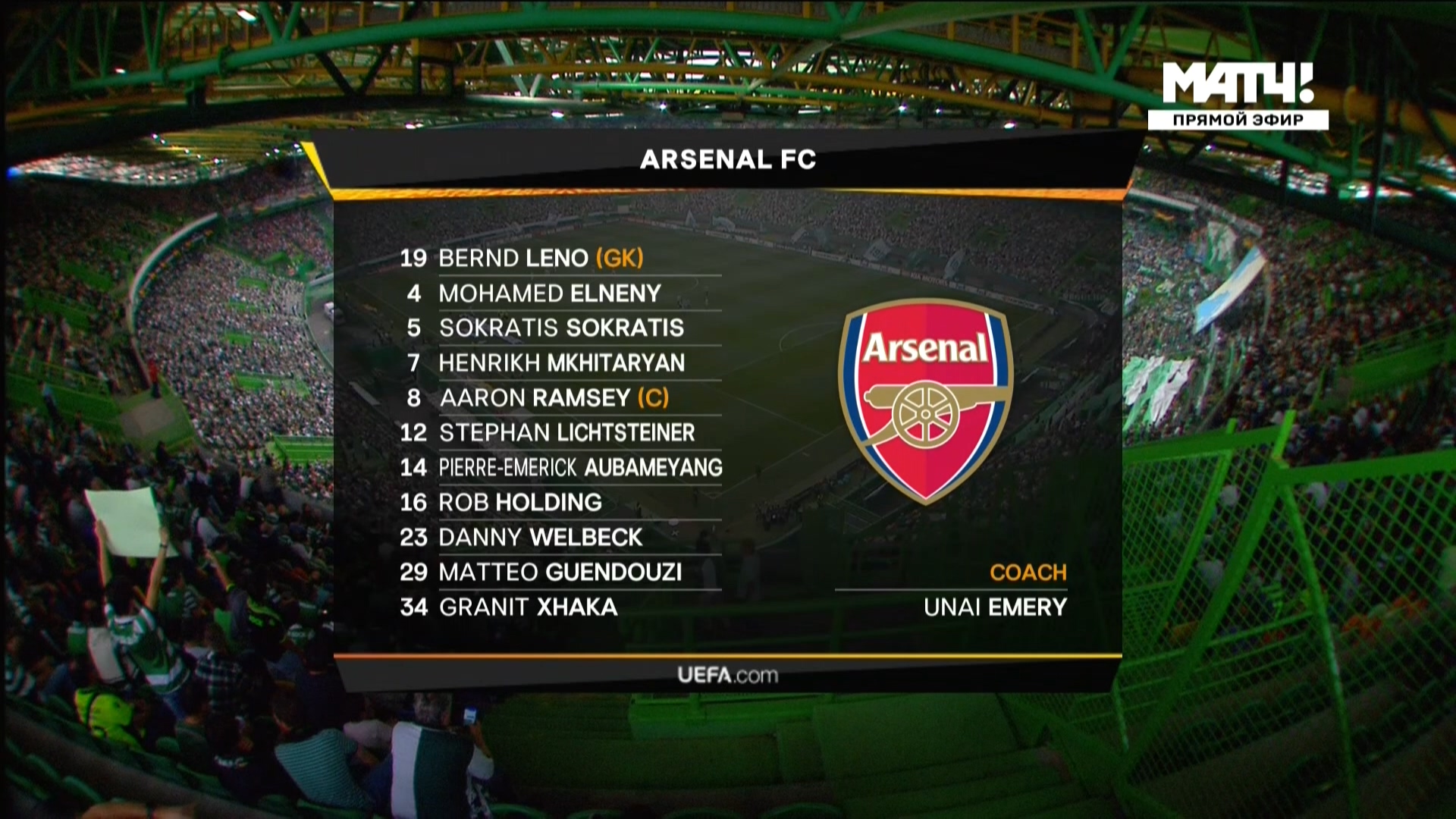 Лига Европы 2018-2019 Групповой турнир Группа E 3-й тур Спортинг Лиссабон (Португалия) - Арсенал (Англия) Матч! Футбол 1 HD.ts_20181026_013107.914.jpg