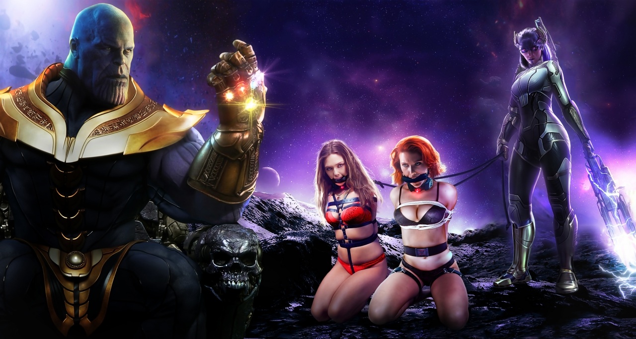 Black widow and thanos x3d