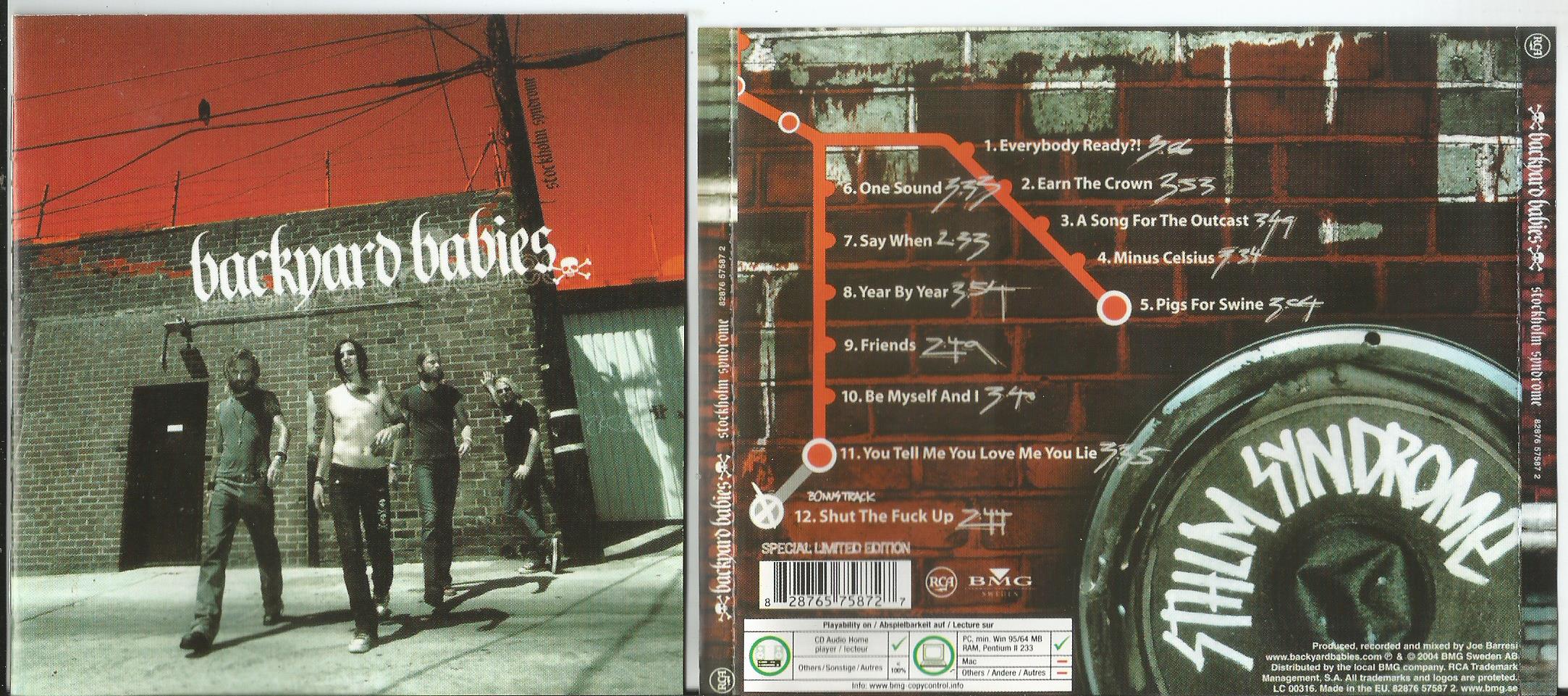 Stockholm Syndrome 12page Booklet With Lyrics By Backyard Babies