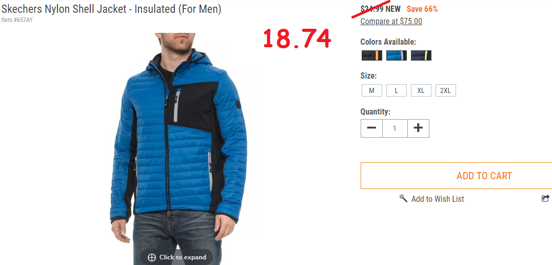 skechers nylon shell jacket