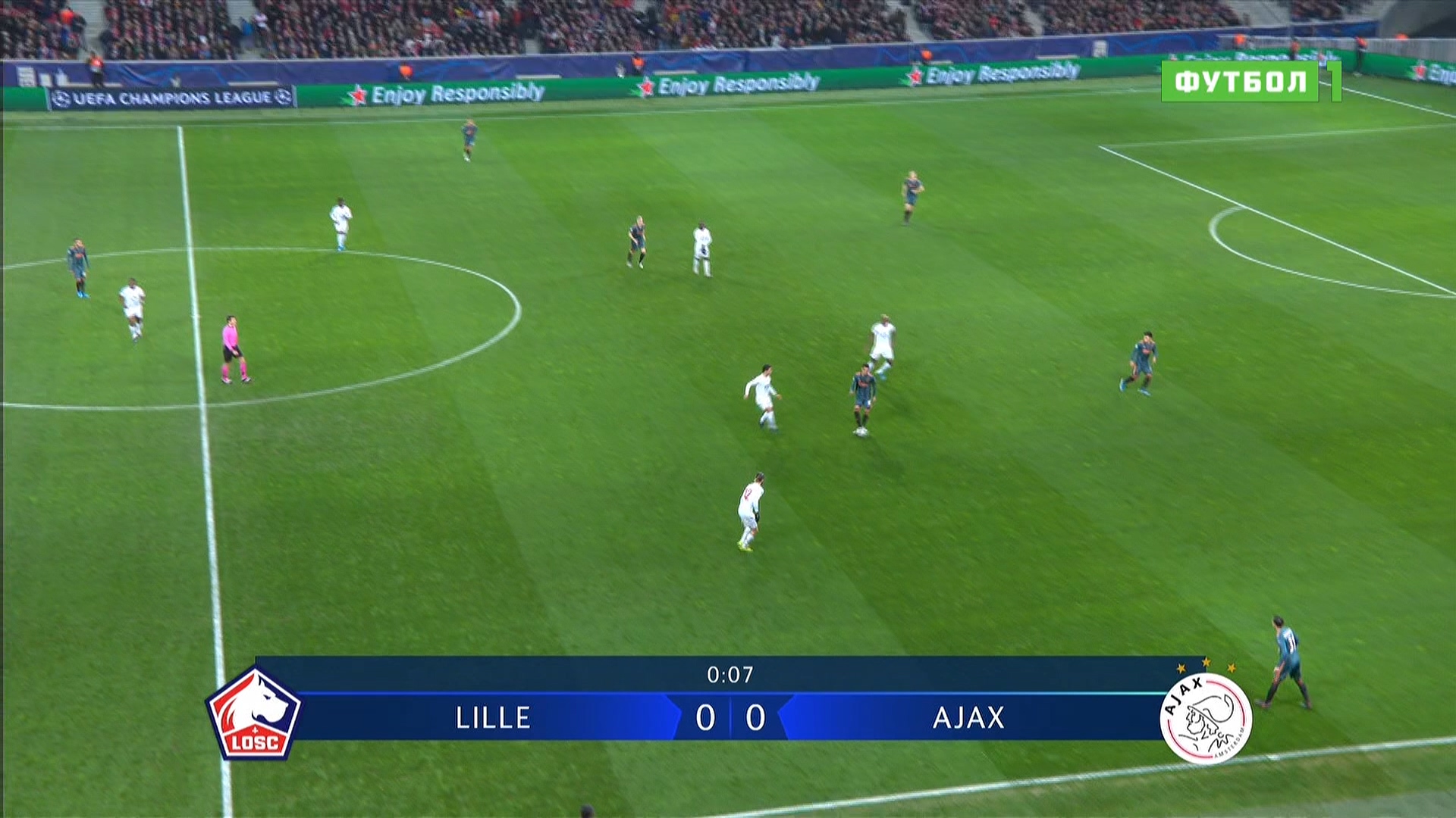 Лига чемпионов 2019-2020 Групповой турнир Группа H 5-й тур Лилль (Франция) - Аякс (Нидерланды) Матч! Футбол 1 HD.ts_20191128_165322.362.jpg
