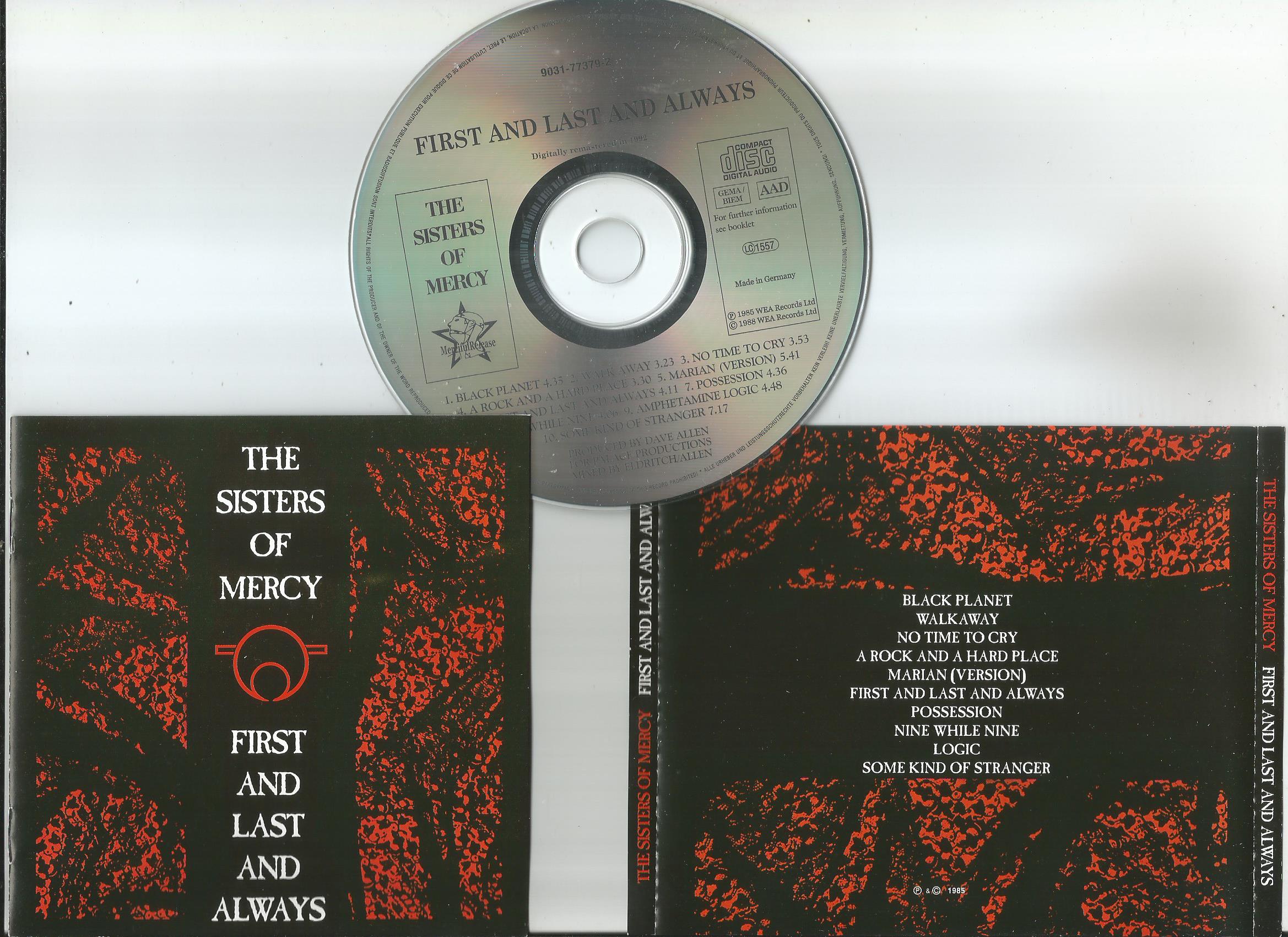 Sisters Of Mercy First And Last And Always Vinyl Records Lp Cd On Cdandlp