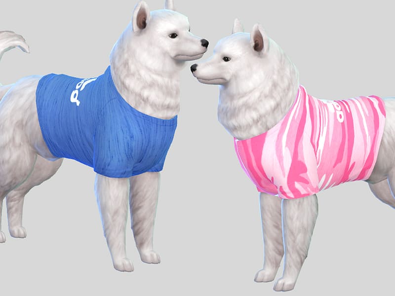 Свитер Sweatshirt Adidog для собак от Pinkzombiecupcakes для Симс 4