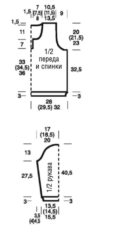 Поло спицами для женщин с описанием и схемами бесплатно