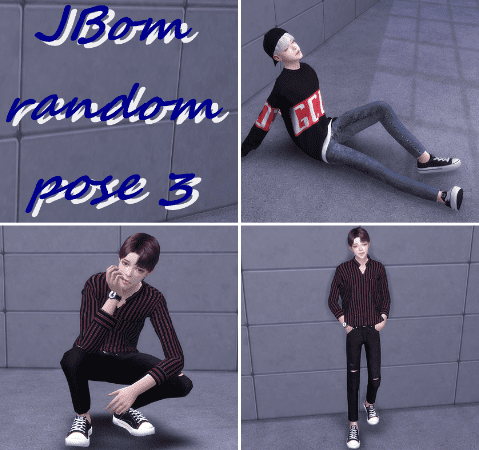 Рандомные позы random pose 3 от JBom для Симс 4