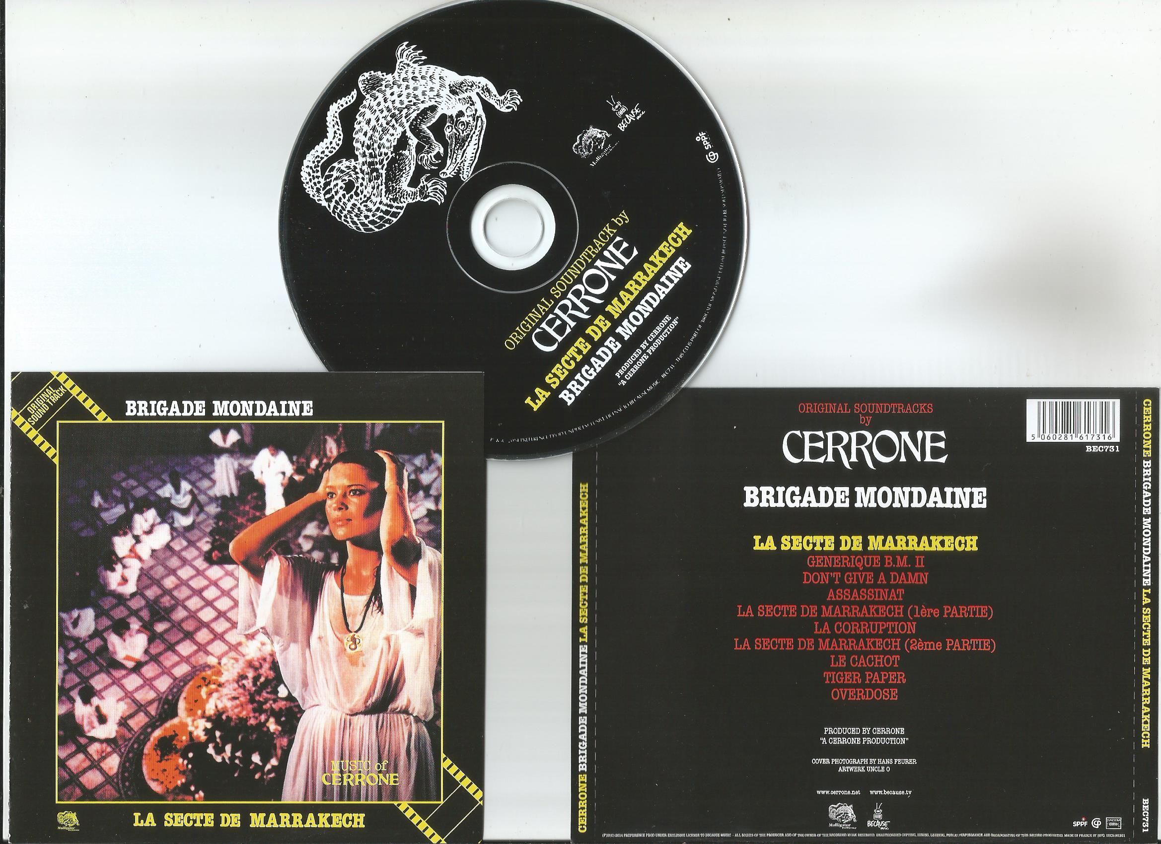 Album Brigade mondaine de Cerrone sur CDandLP