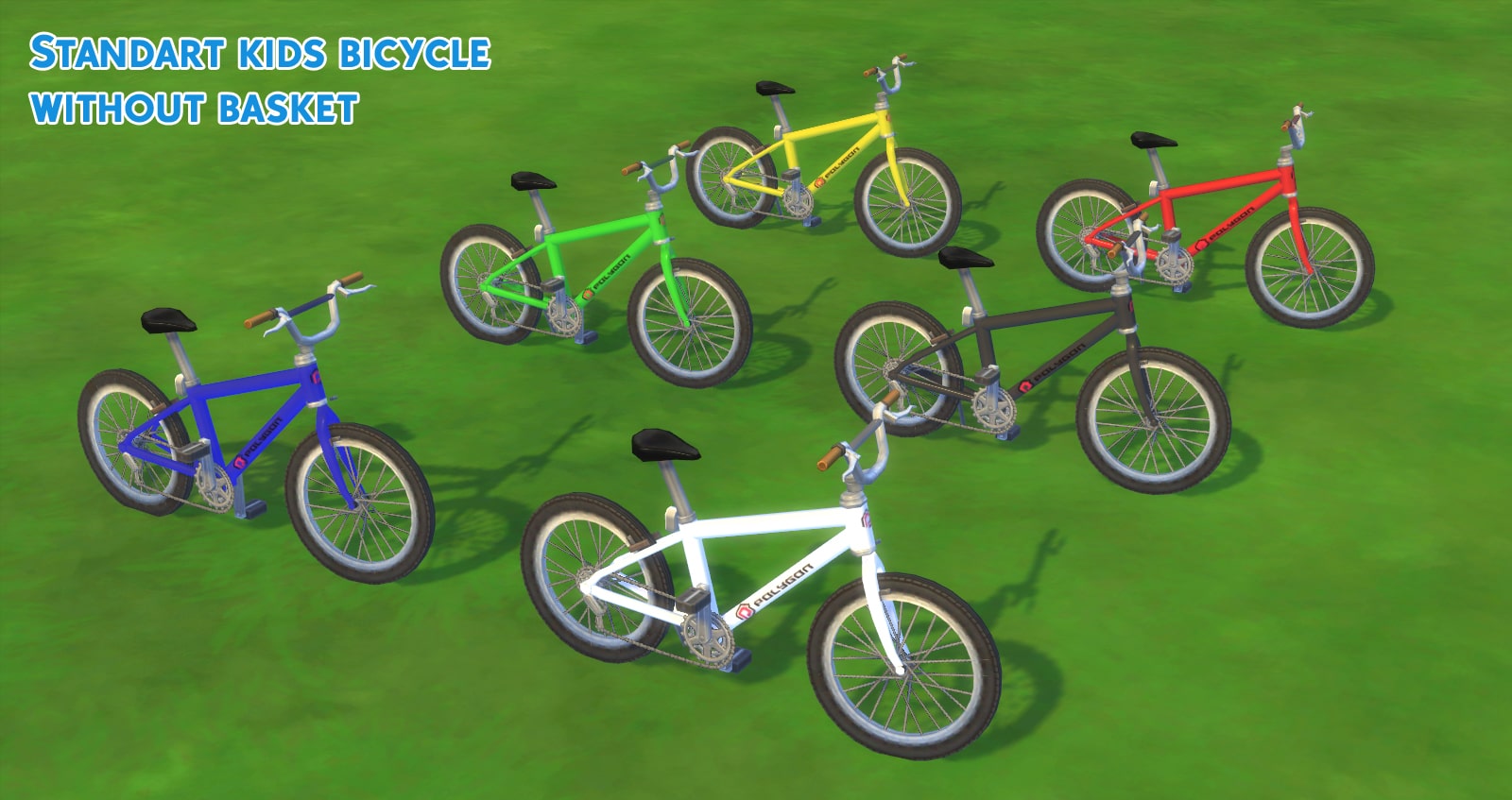 Велосипед для детей и малышей от Waronk для Симс 4