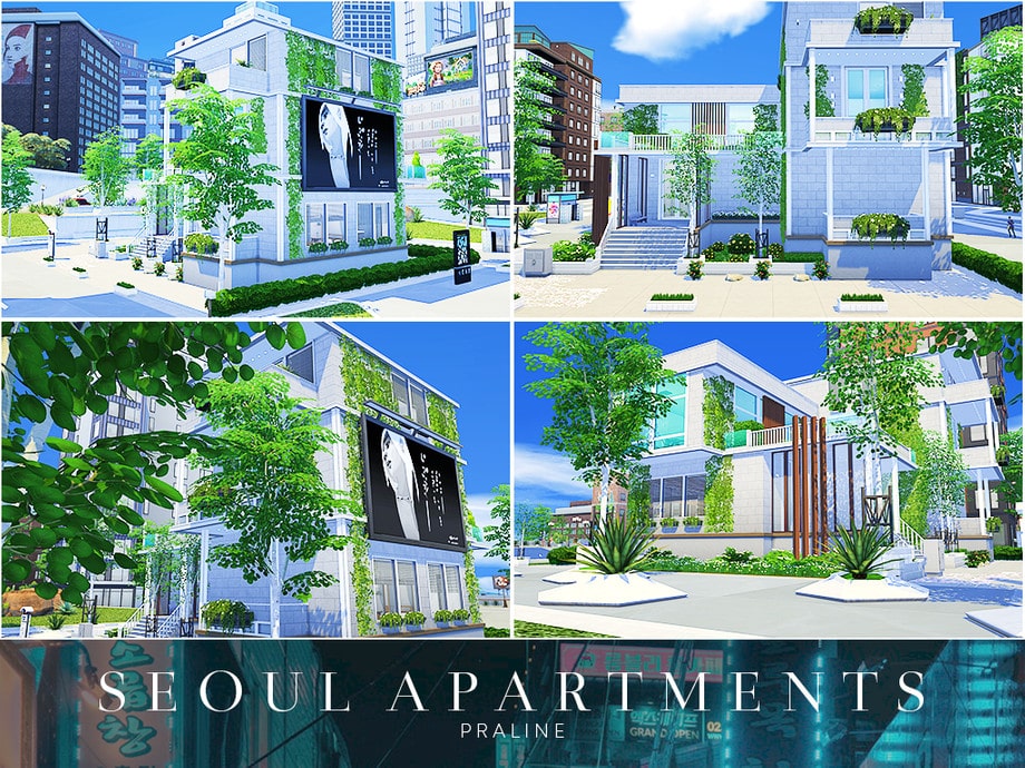 Дом Seoul Apartments от Pralinesims для Симс 4