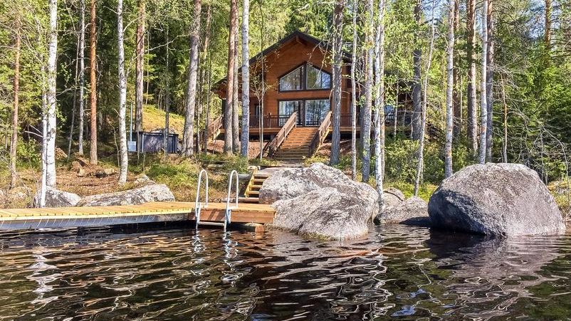 Семейный отдых в коттеджном поселке в Финляндии на берегу озера
