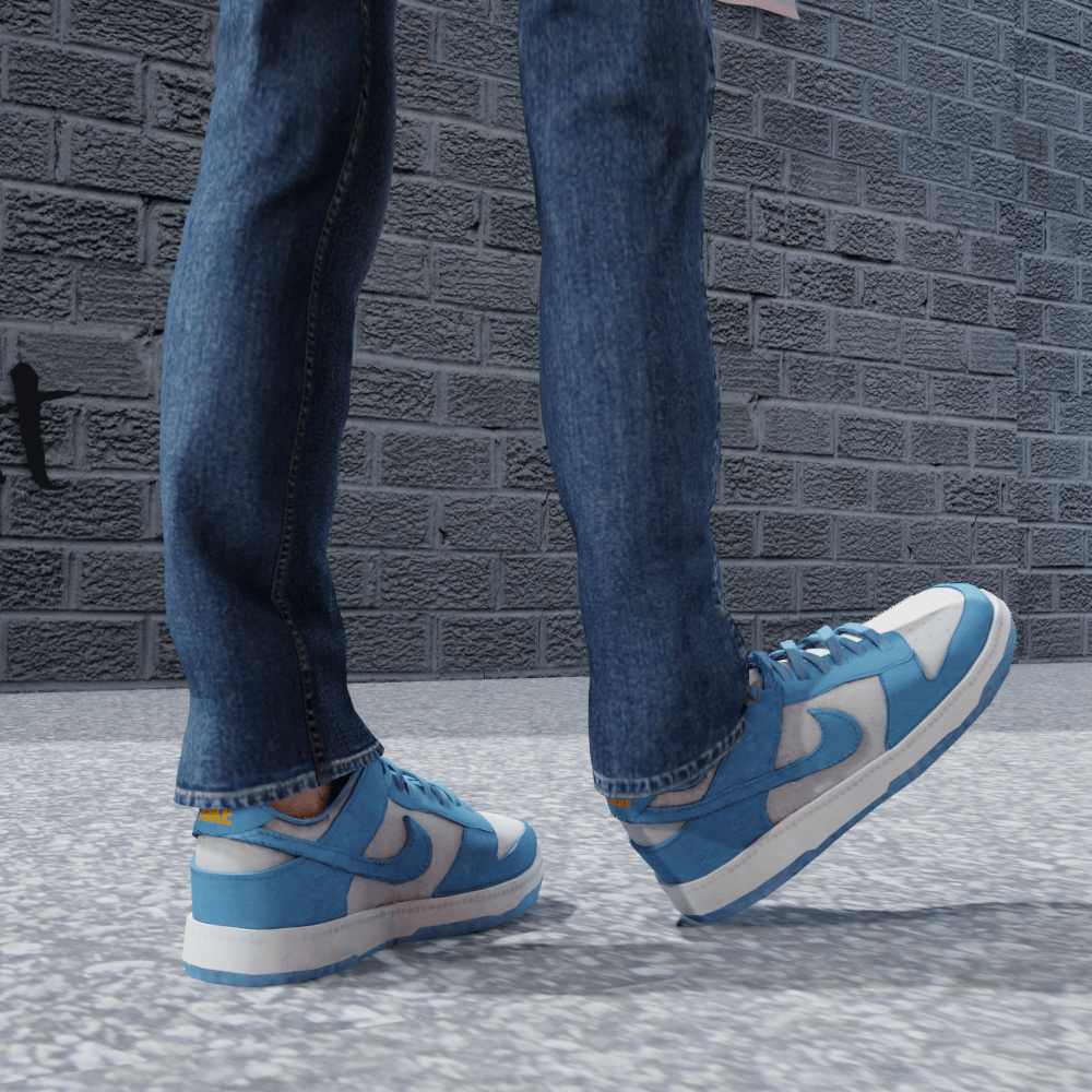 Кроссовки Nike Dunk low от XION для Симс 4