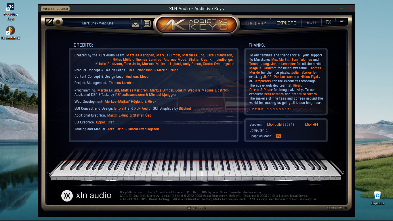 XLN Audio - Addictive Keys Complete 1.5.4.2 STANDALONE, VSTi, AAX [En]