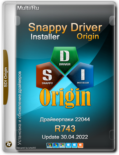 Snappy Driver Installer Origin R743 / Драйверпаки 22.04.4 (x86-x64) (2022) (Multi/Rus) (НЕофициальная раздача)