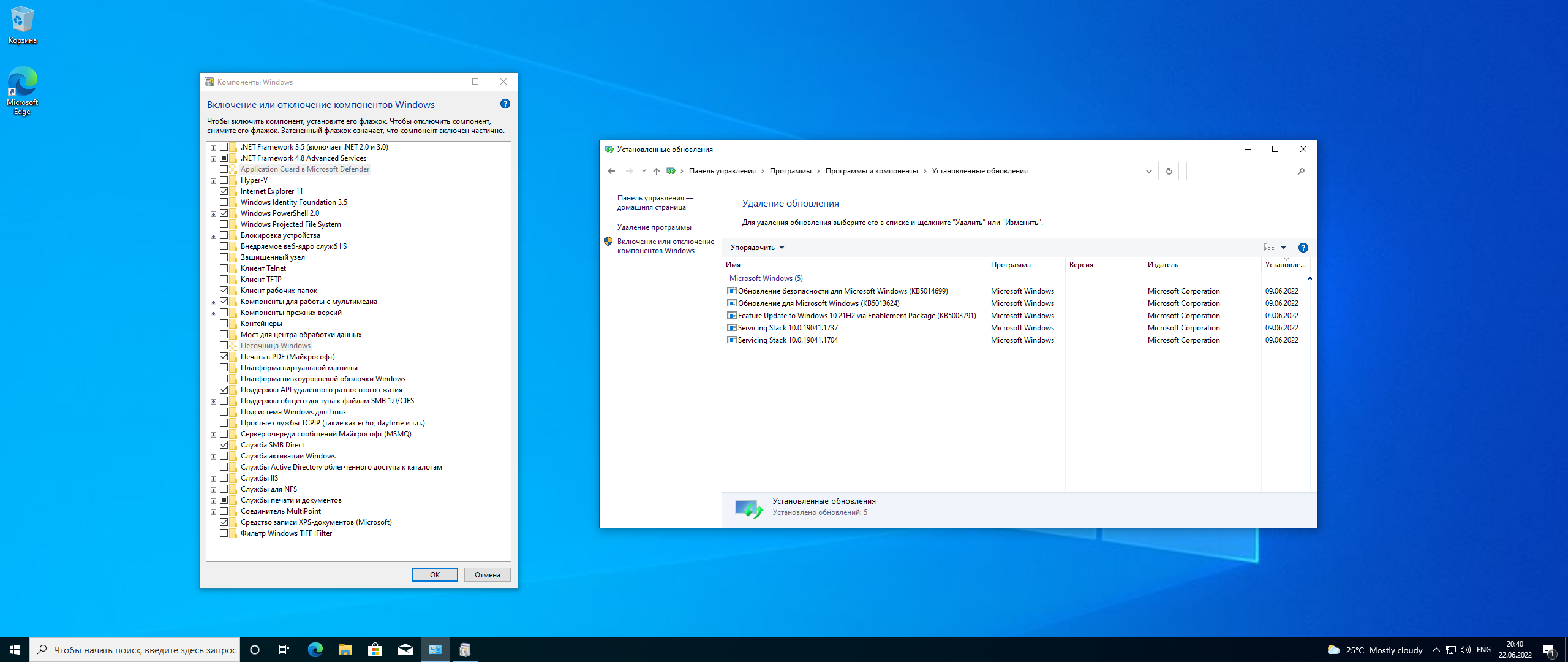 Microsoft Windows 10.0.19044.1766, Version 21H2 (Updated June 2022)  - Оригинальные образы от Microsoft MSDN [Ru]