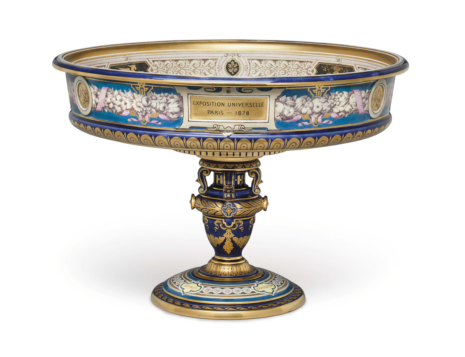 A SEVRES (REPUBLIQUE FRAN?AIS) PORCELAIN BRIGHT-BLUE GROUND PRESENTATION 'COUPE CYBELE' AWARDED AT THE 1878 PARIS UNIVERSAL EXPOSITION.jpg
