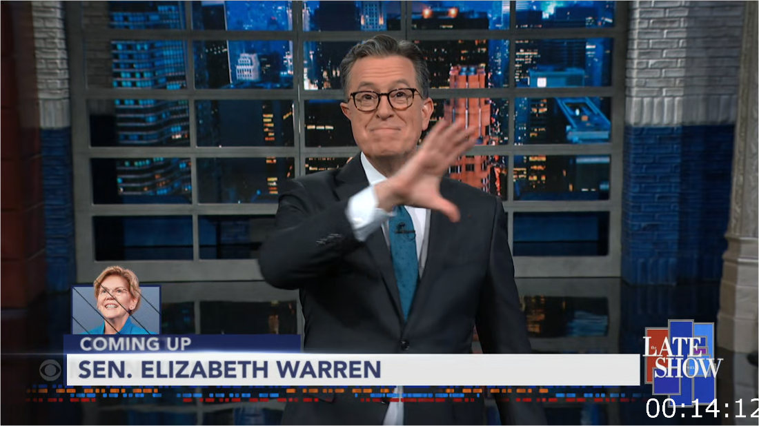 Stephen Colbert (2024-02-05) Elizabeth Warren [1080p] (x265) E8e78efa849cf5894a19167dc56d800c