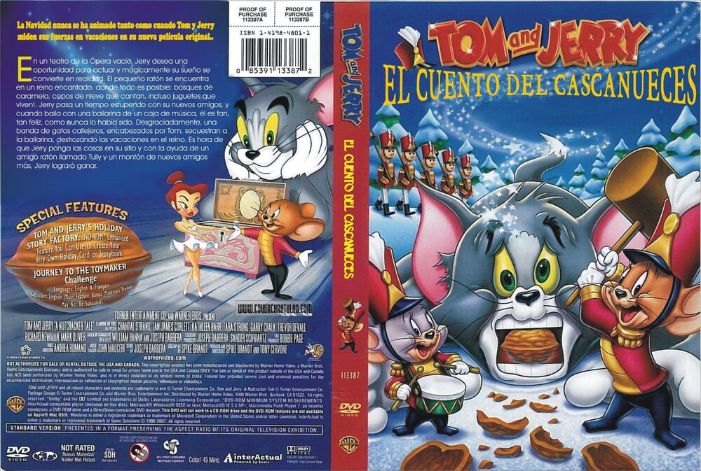 f278119571f1fb4f96a638e379b37736 - Tom y Jerry - El cuento de Cascanueces - [2007] - [DVD5] - [Castellano - Inglés - Francés - Italiano - Holandés] - [Animationl] - [MEGA]