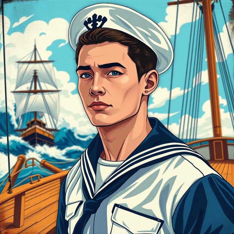vintage poster style AI art