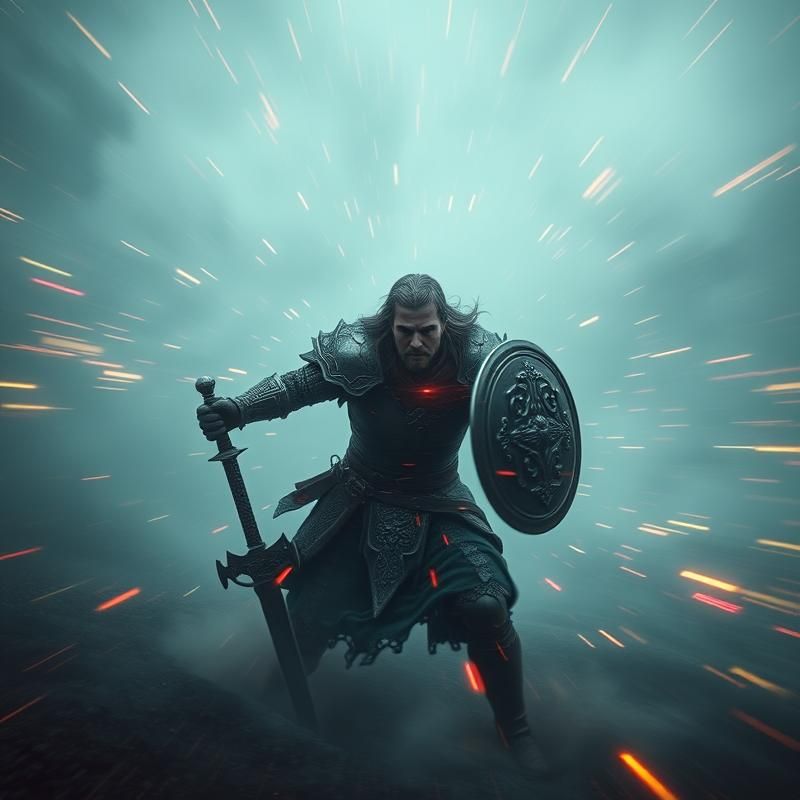 kinetic art style AI art
