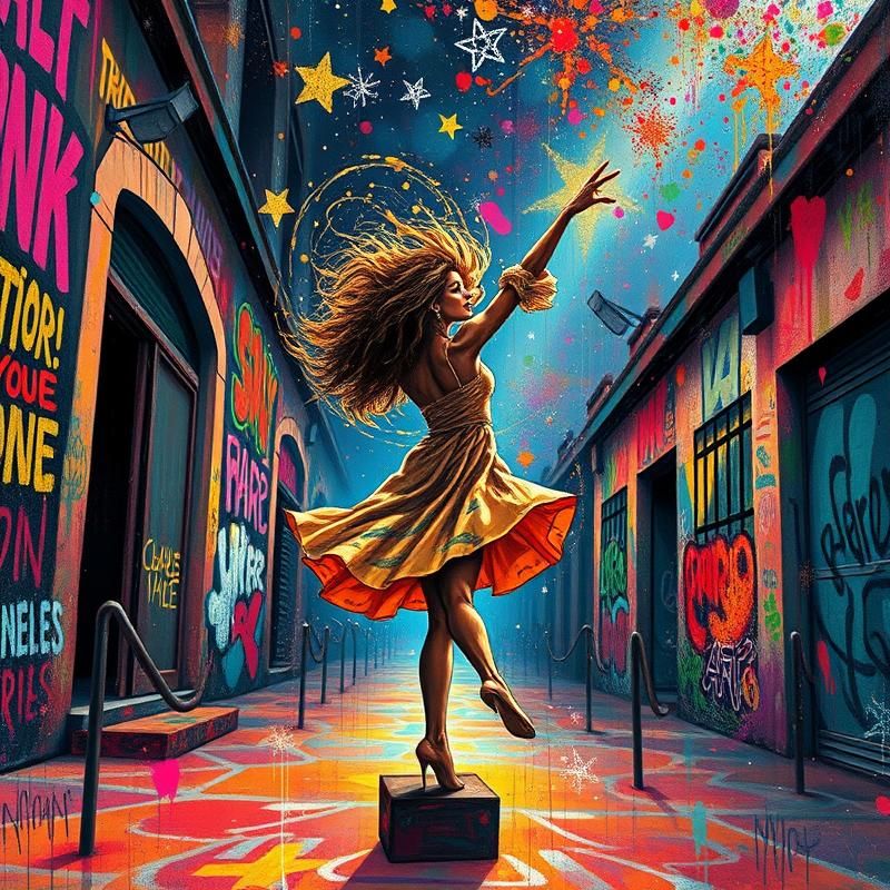 graffiti style AI art