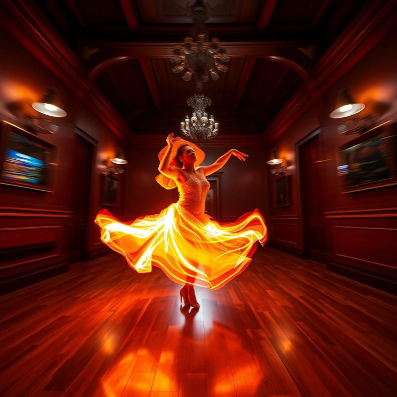 light painting style AI art