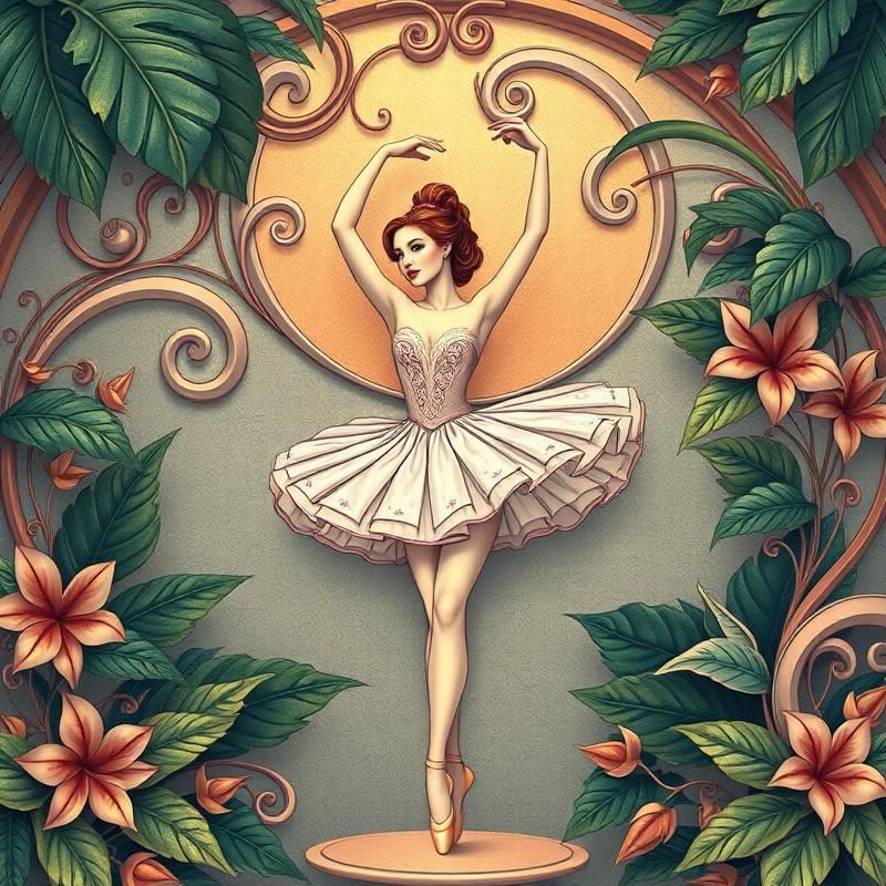 art nouveau style AI art