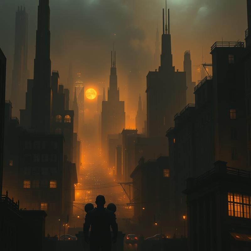 chiaroscuro style AI art