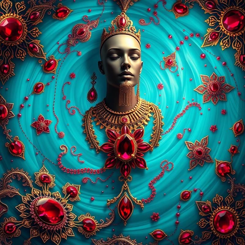 memphis design style AI art