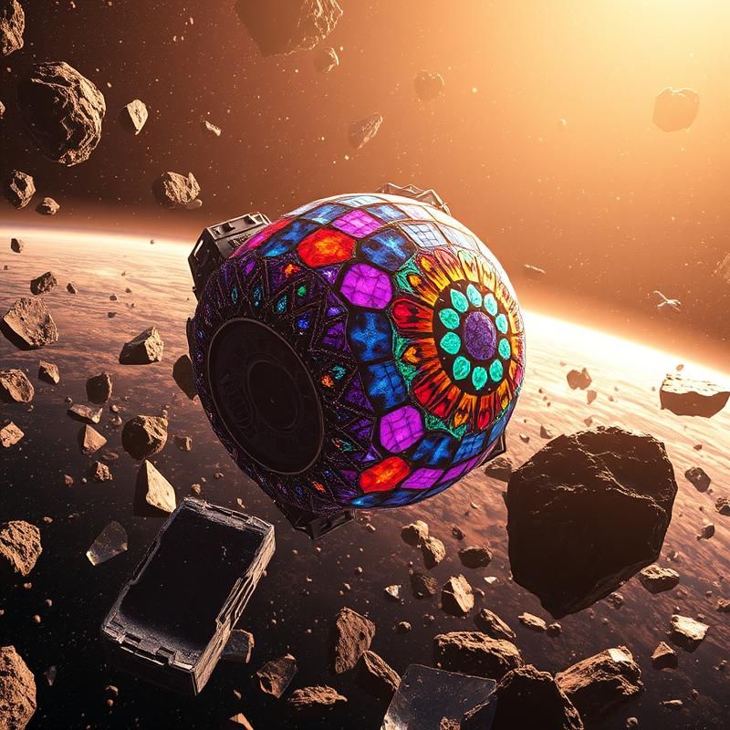 stained glass style AI art