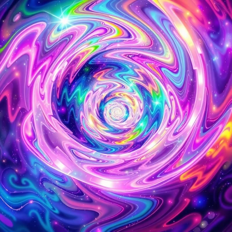 psychedelic style AI art