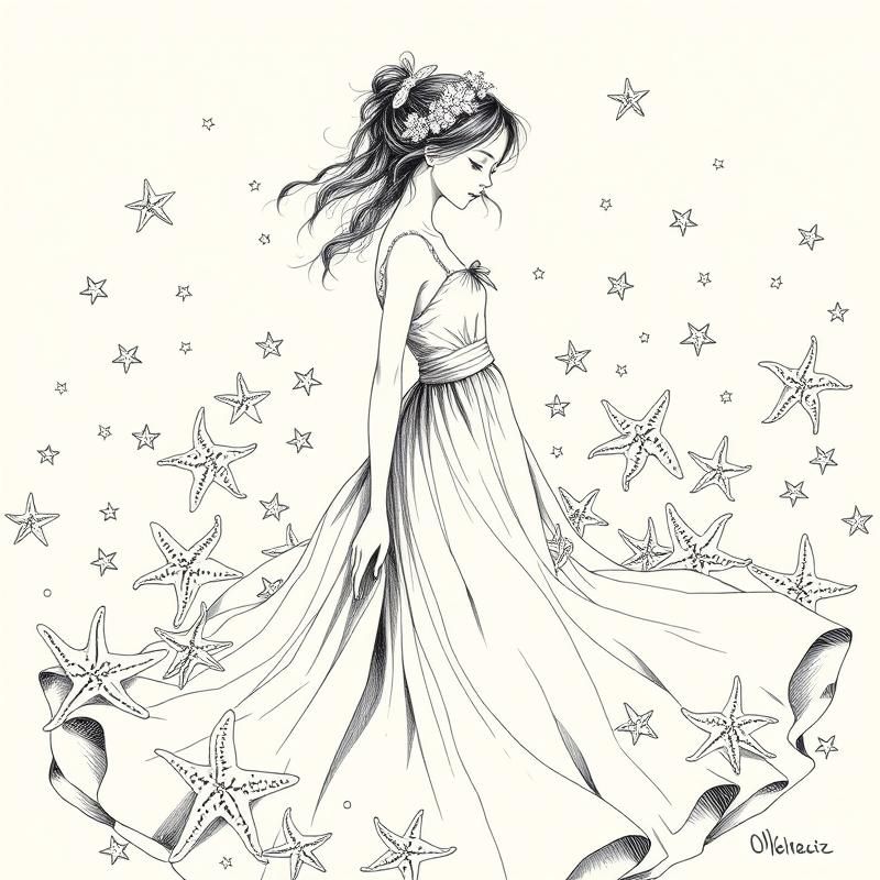 ink drawing style AI art