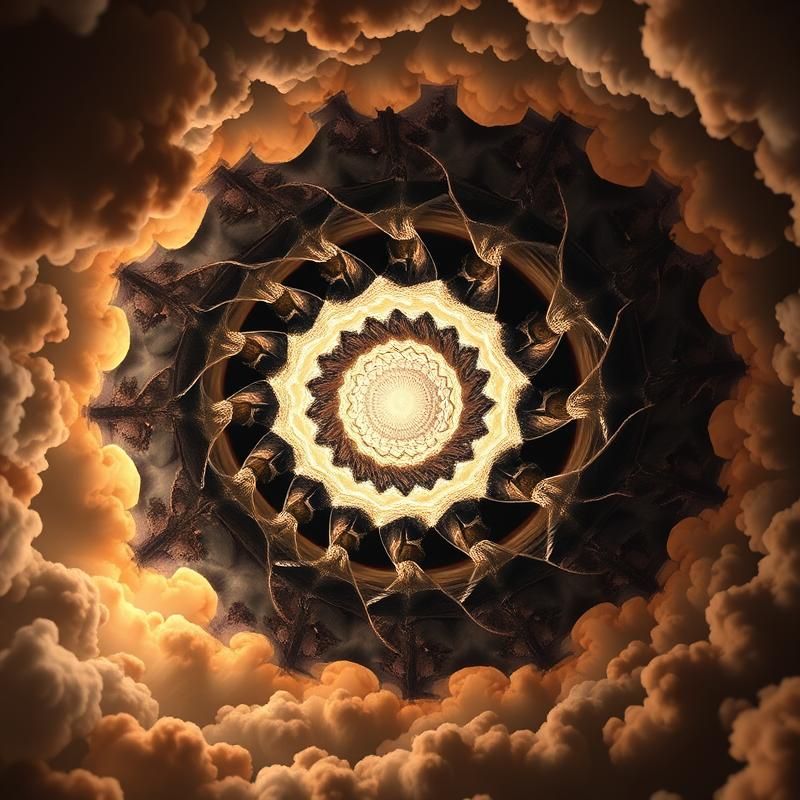 fractal art style AI art