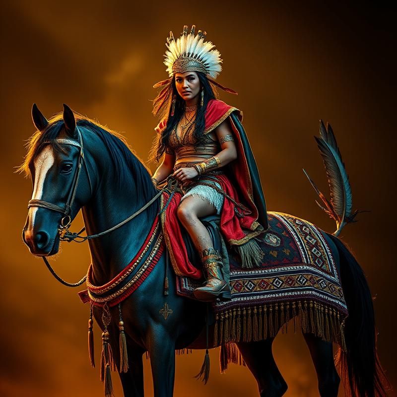 tribal style AI art