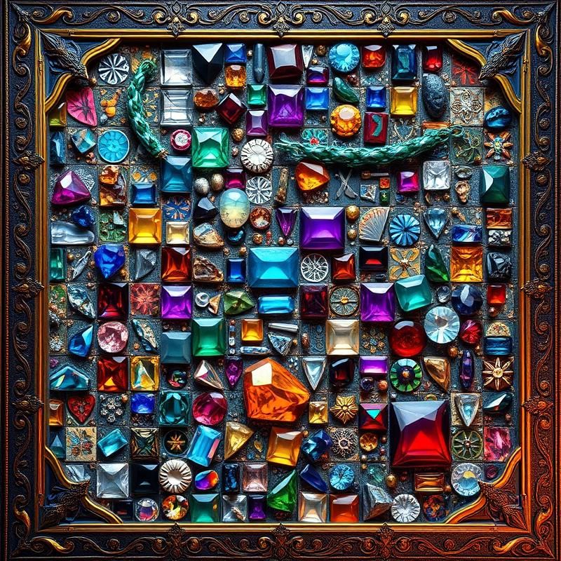 mosaic style AI art