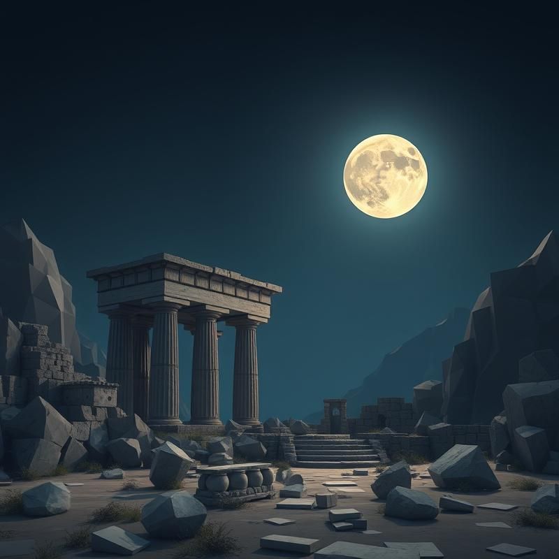 low poly style AI art