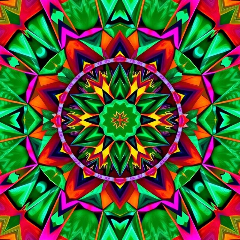 geometric style AI art