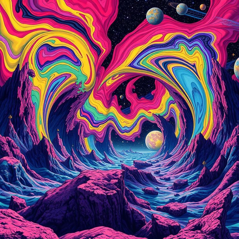 lowbrow art style AI art