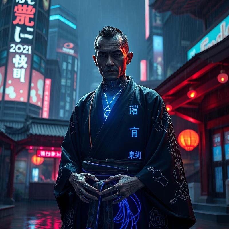 cyberpunk style AI art