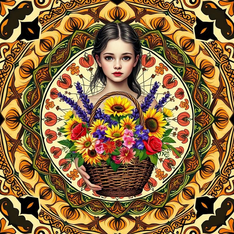 mandala style AI art